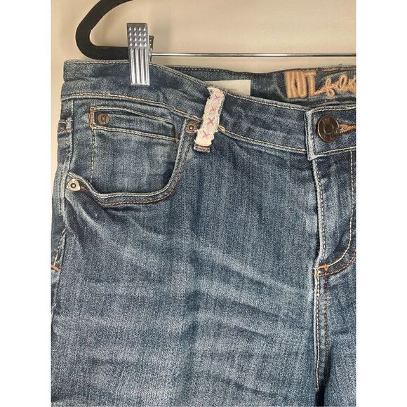 Kut from the Kloth Catherine Boyfriend boho jeans with patch details size 8 - Picture 4 of 16